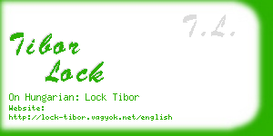 tibor lock business card